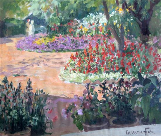 Ethel Carrick Fox (1872-1952) Deputy commissioners garden Agra, India, 14.5 x 17.5in.